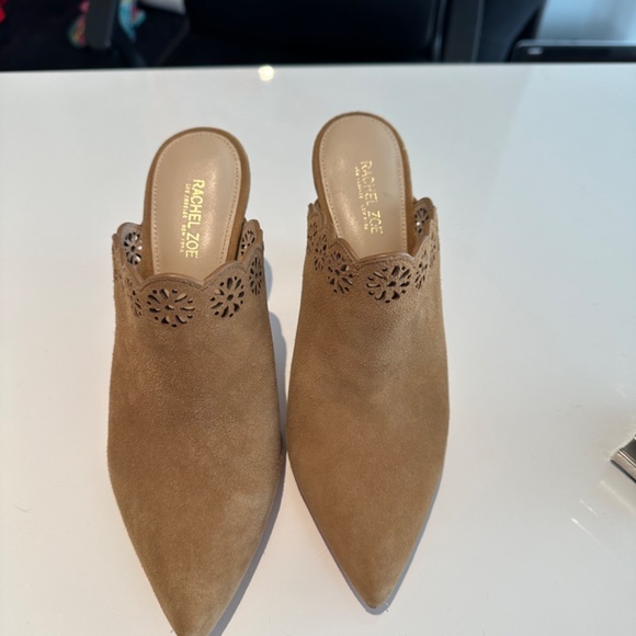 Rachel Zoe Greysen camel coloured mules. size 7.5 - Picture 4 of 9